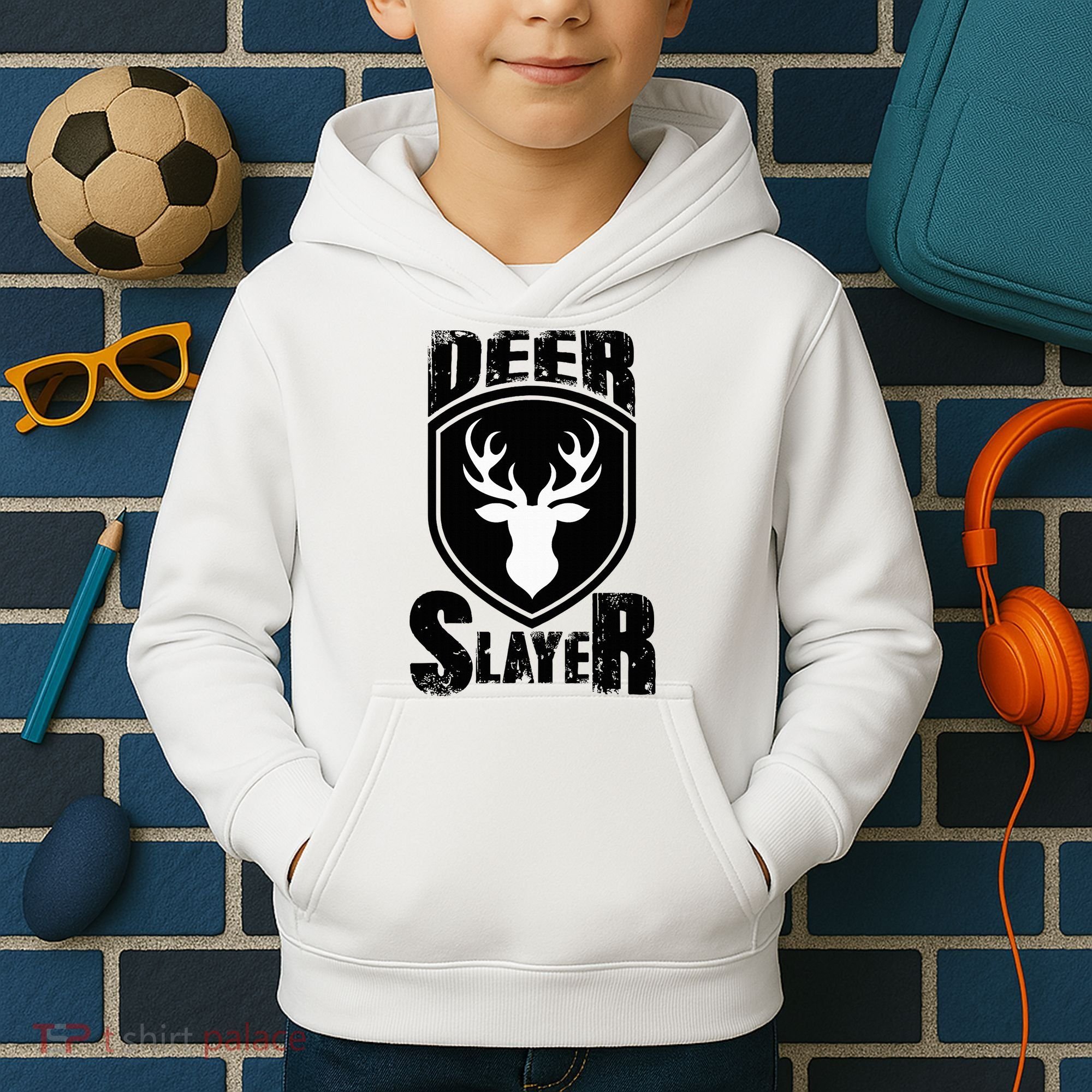 Deer Hunter Hunting Buck Sportsman Kids Hoodie