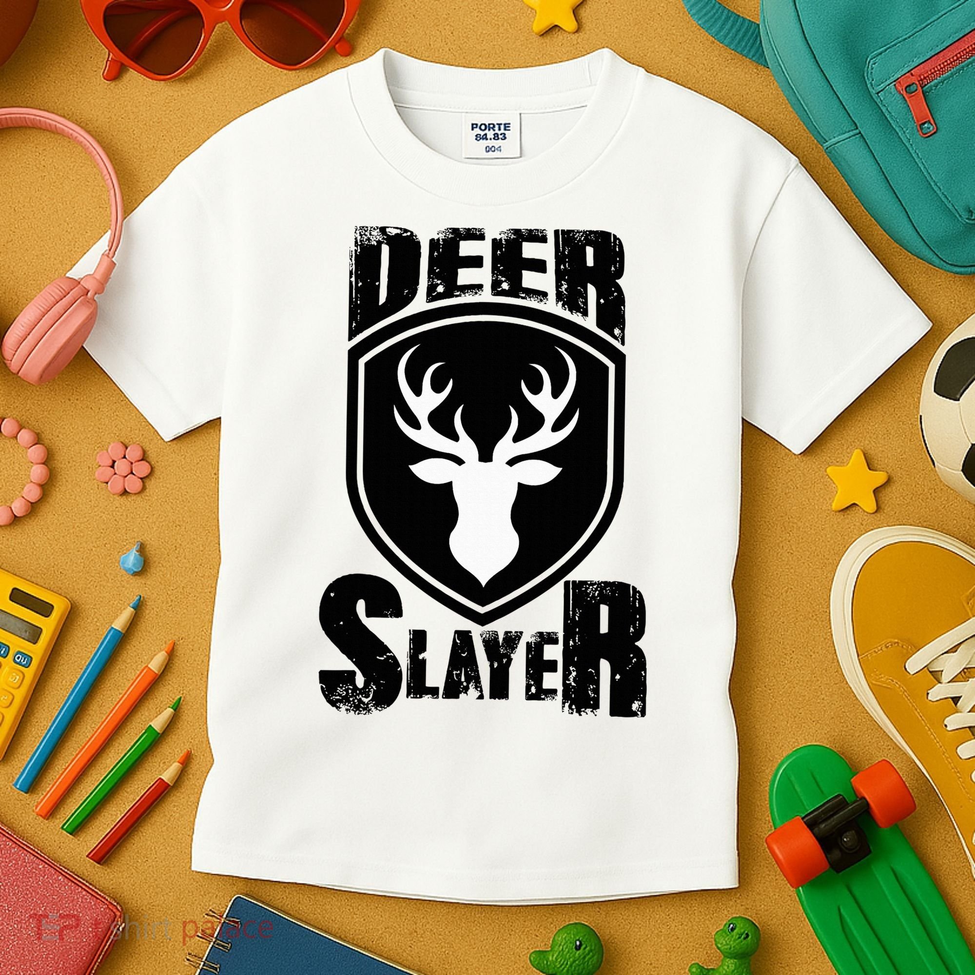 Deer Hunter Hunting Buck Sportsman Kids T-Shirt