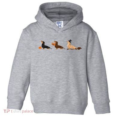 Dachshund Halloween Halloween Dachshund  Toddler Hoodie