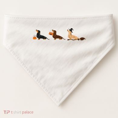 Dachshund Halloween Halloween Dachshund  USA-Made Doggie Bandana