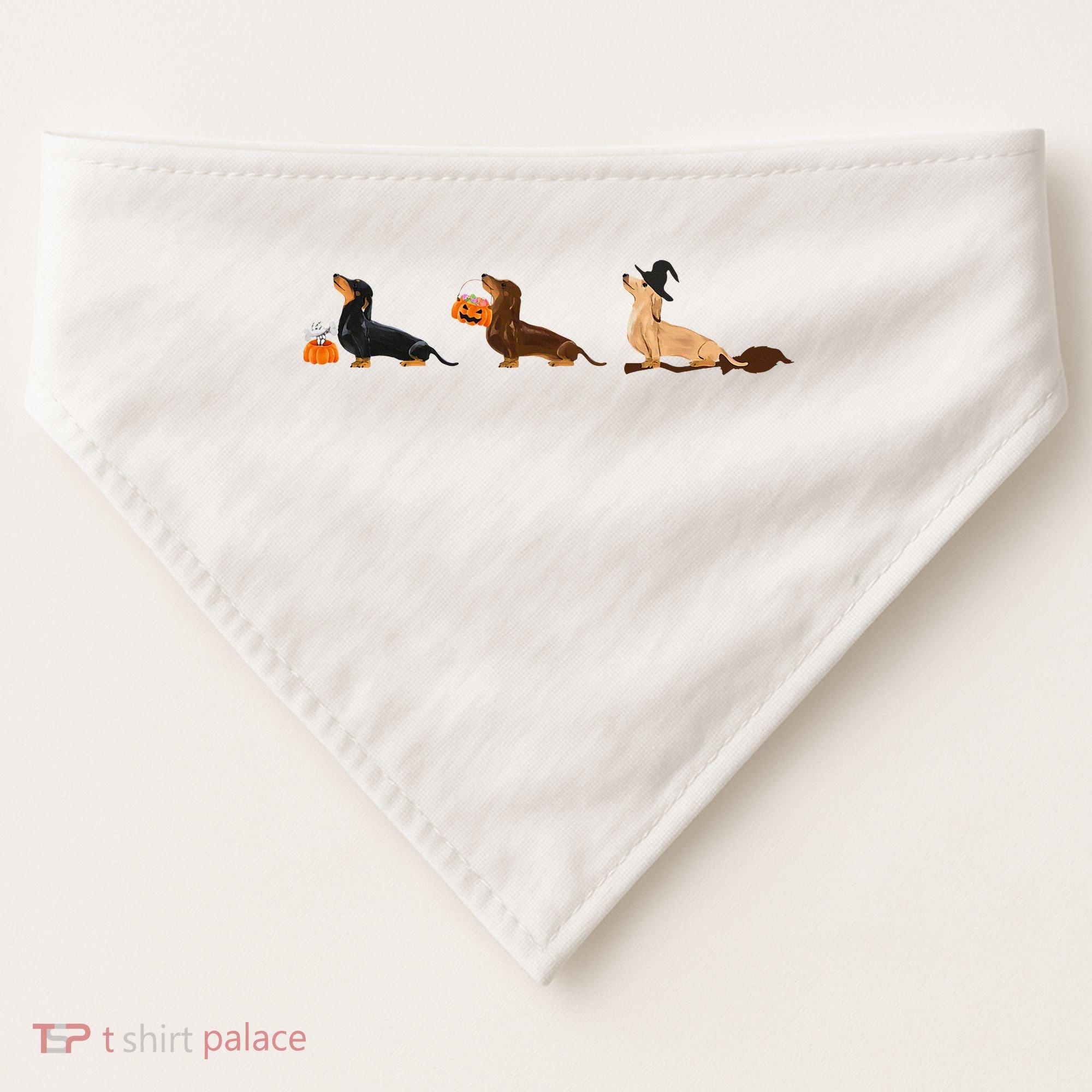 Dachshund Halloween Halloween Dachshund  USA-Made Doggie Bandana