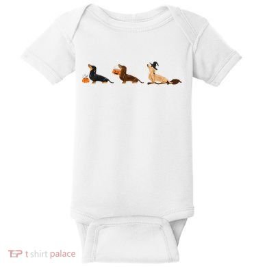 Dachshund Halloween Halloween Dachshund  Baby Bodysuit