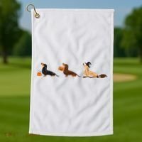 Dachshund Halloween Halloween Dachshund  Golf Towel thumb 1