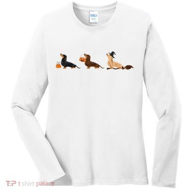 Dachshund Halloween Halloween Dachshund  Women's Long Sleeve Shirt
