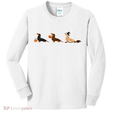 Dachshund Halloween Halloween Dachshund  Kids Long Sleeve Shirt