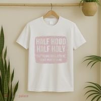 Distressed Half Hood Half Holy That Mean Pray With DonT Play With Me T-Shirt thumb 2