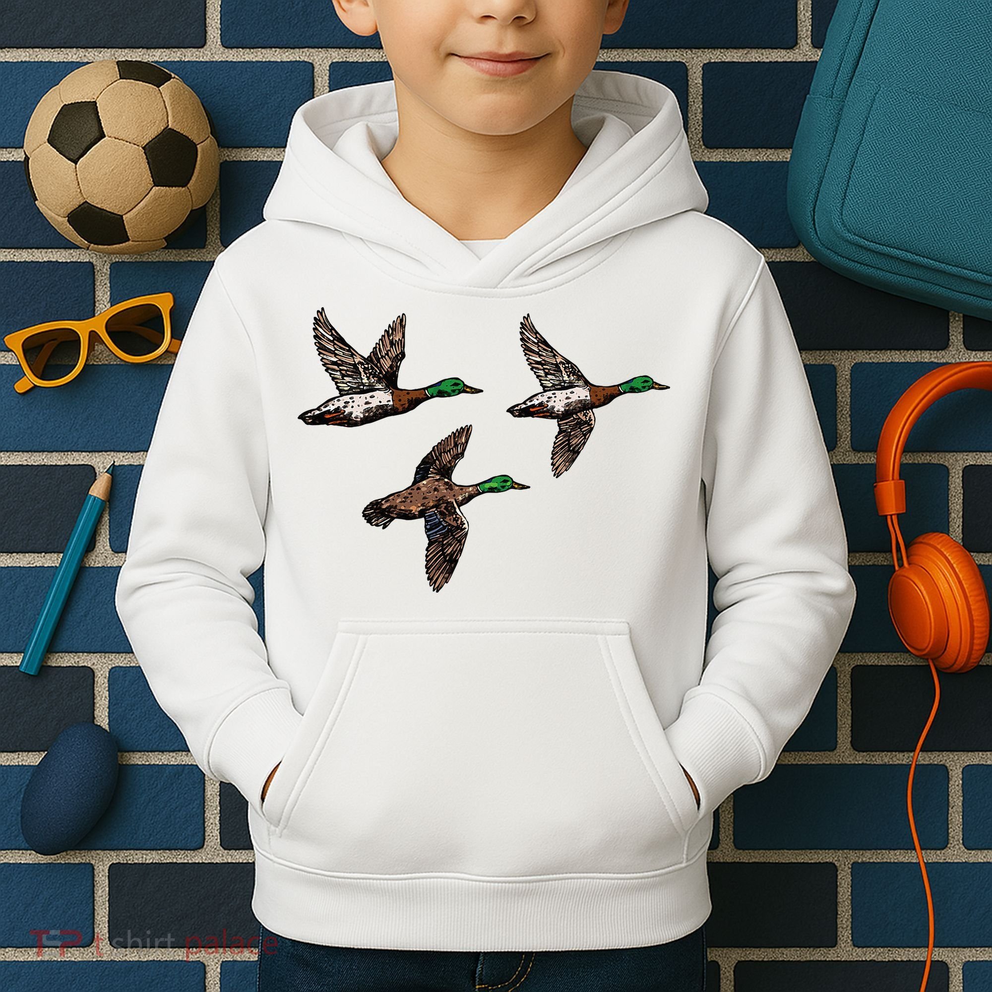 Duck Hunting Hunter Kids Hoodie