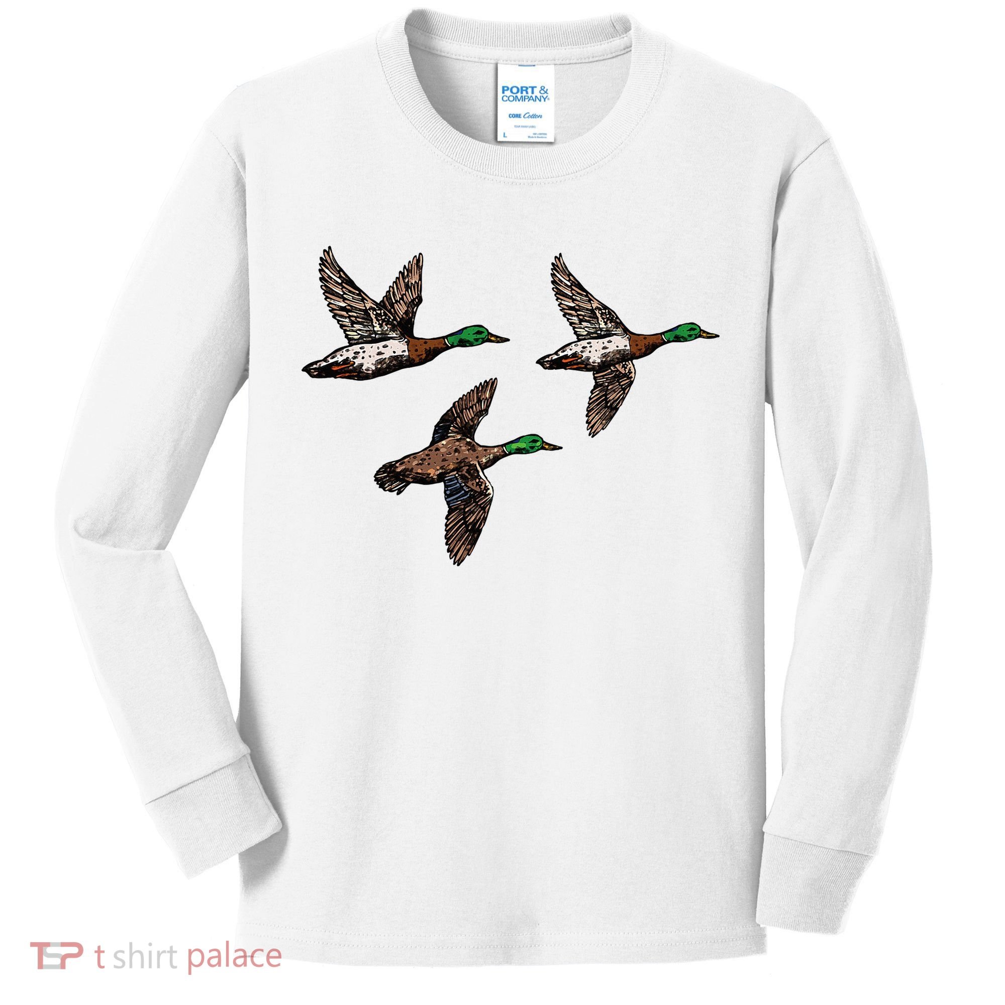 Duck Hunting Hunter Kids Long Sleeve Shirt