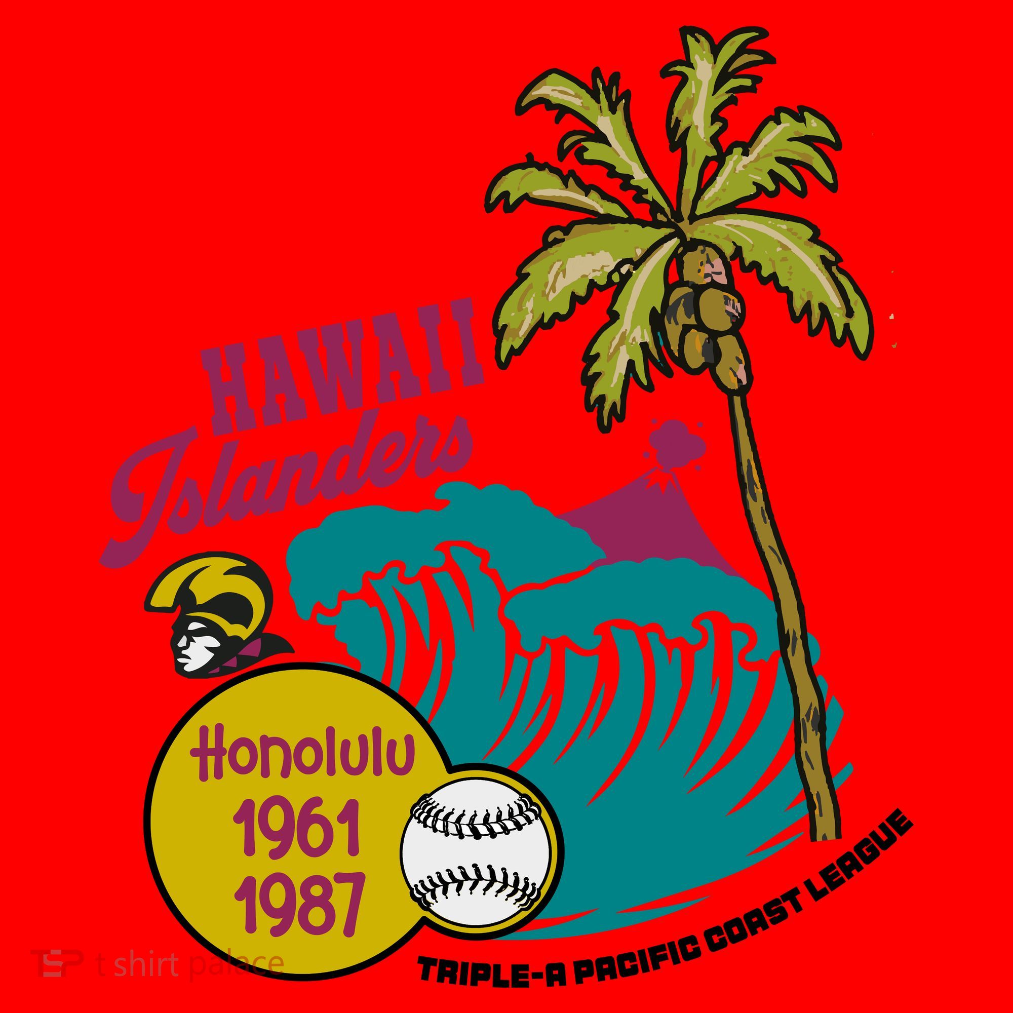 Defunct Hawaii Islanders Baseball Team Santa Hat