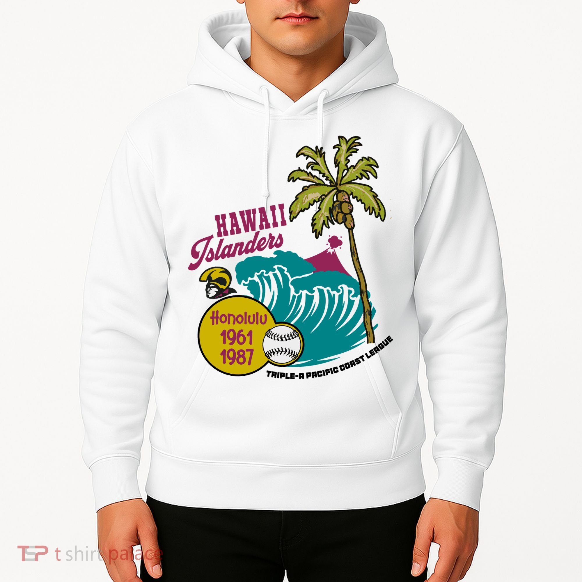 Defunct Hawaii Islanders Baseball Team Hoodie