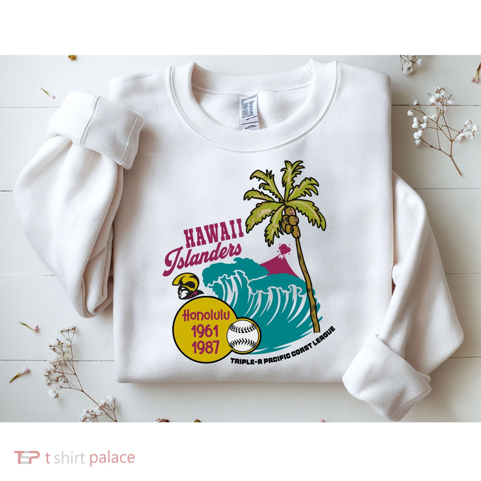Defunct Hawaii Islanders Baseball Team Sweatshirt