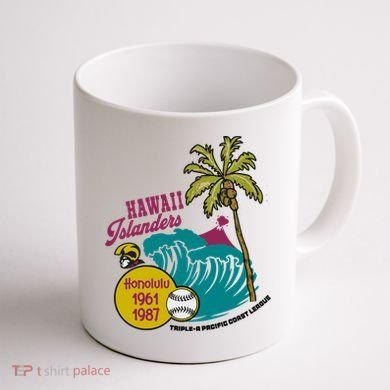 Defunct Hawaii Islanders Baseball Team Coffee Mug back