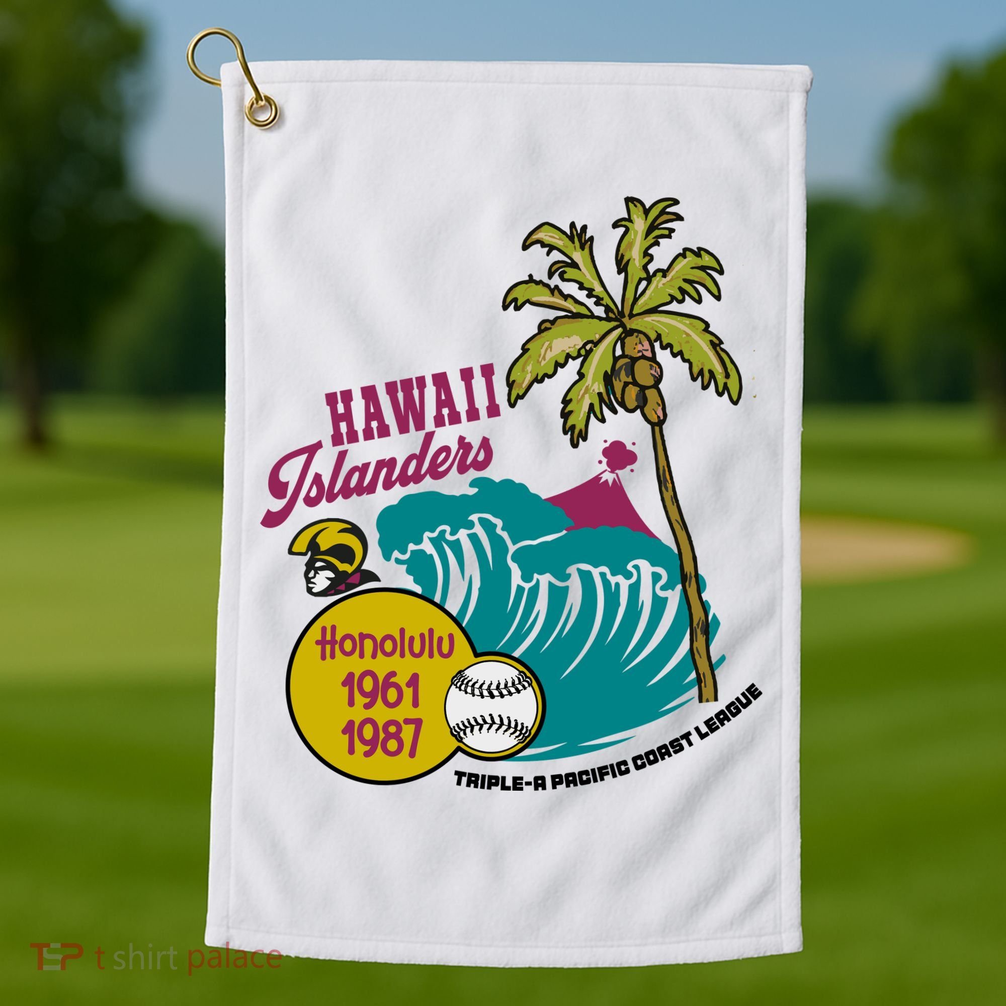 Defunct Hawaii Islanders Baseball Team Golf Towel
