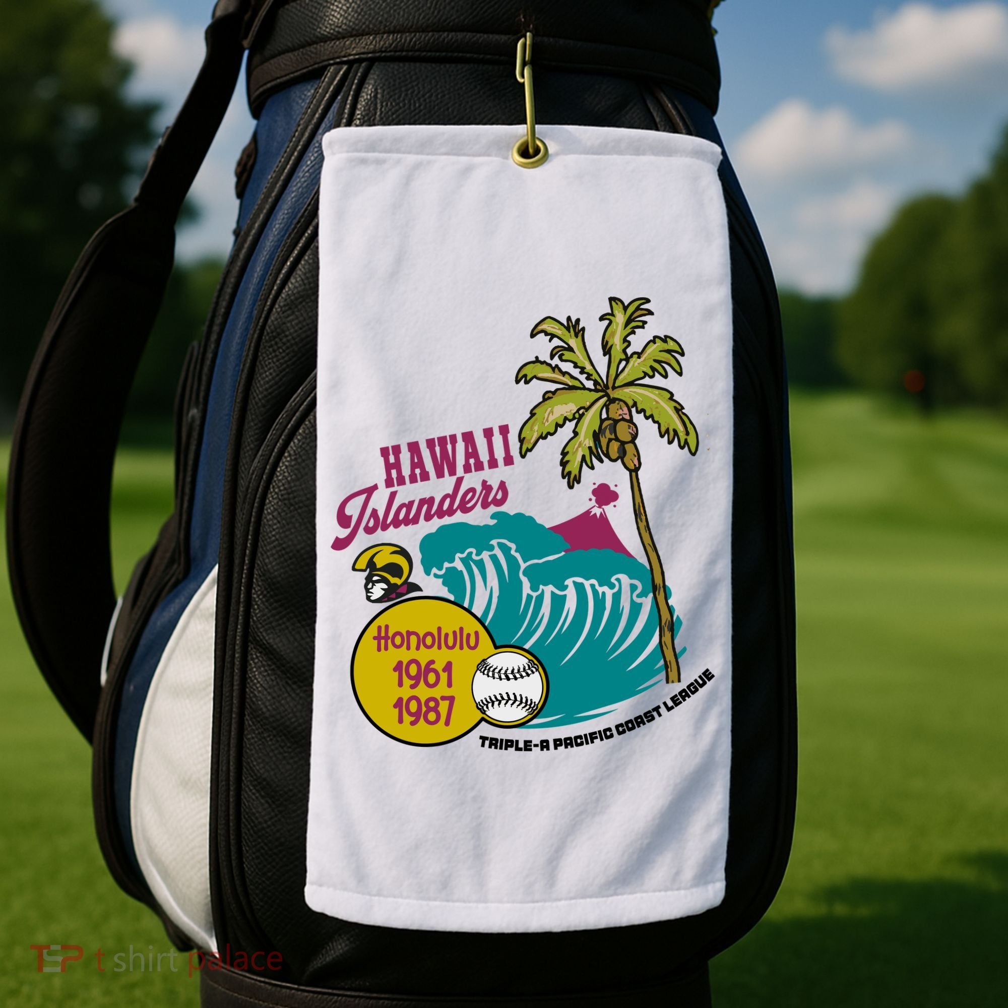 Defunct Hawaii Islanders Baseball Team Golf Towel