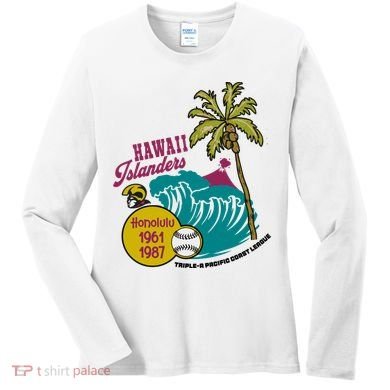 Defunct Hawaii Islanders Baseball Team Women's Long Sleeve Shirt