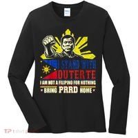 Duterte Homecoming I Stand With Duterte Bring PRRD Home Women's Long Sleeve Shirt thumb 0