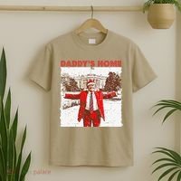 DaddyS Home ILl Be Home For Christmas Fun Trump 2024 Xmas T-Shirt thumb 2