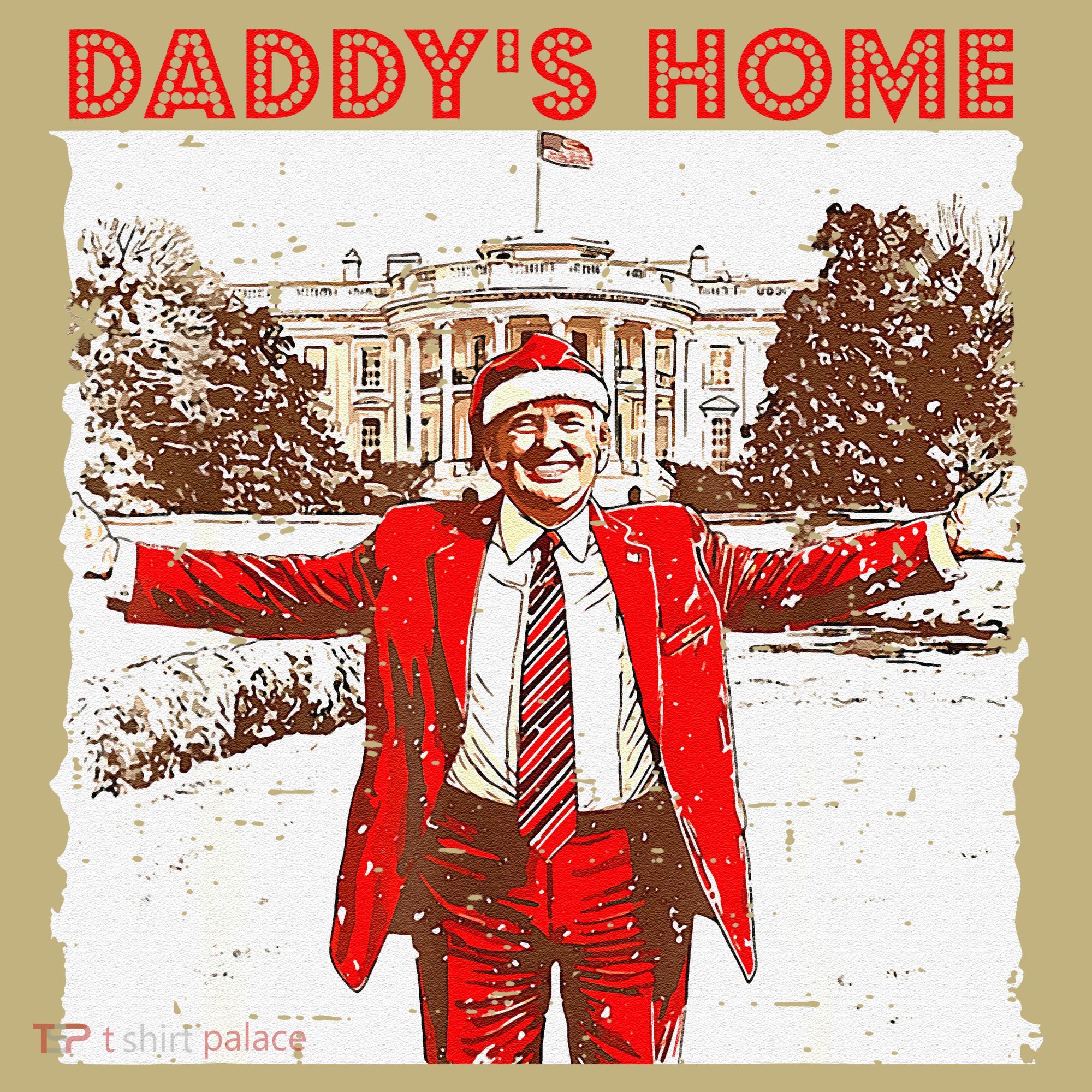 DaddyS Home ILl Be Home For Christmas Fun Trump 2024 Xmas Mousepad