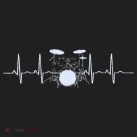 Drum Heartbeat Lifeline Music Lover Gift Drummer Beanie thumb 2
