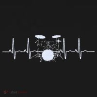 Drum Heartbeat Lifeline Music Lover Gift Drummer Women's Hoodie thumb 2