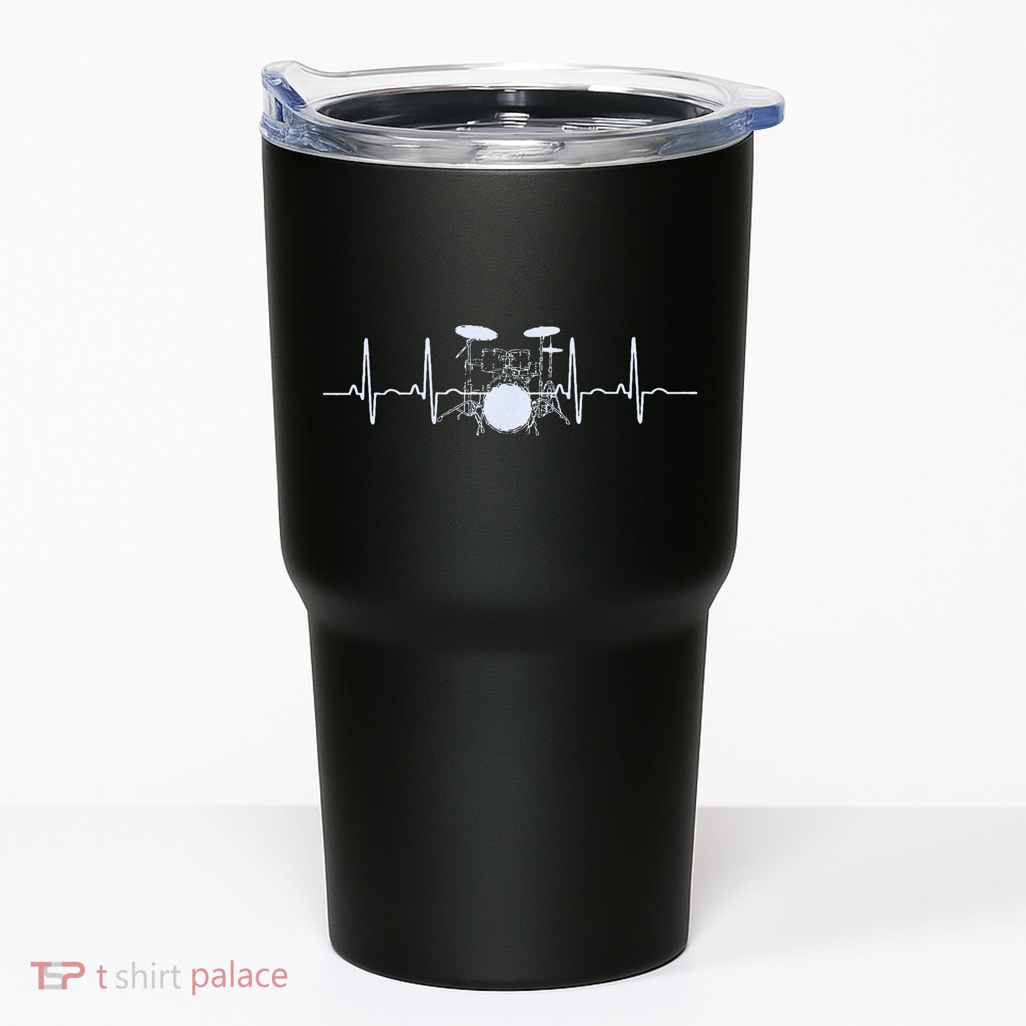 Drum Heartbeat Lifeline Music Lover Gift Drummer Tumbler