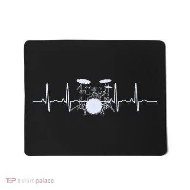 Drum Heartbeat Lifeline Music Lover Gift Drummer Mousepad
