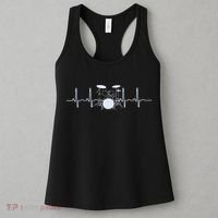 Drum Heartbeat Lifeline Music Lover Gift Drummer Women's Tank Top thumb 3