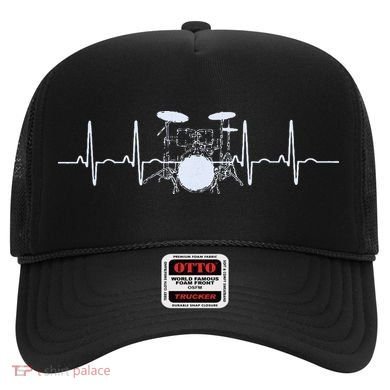 Drum Heartbeat Lifeline Music Lover Gift Drummer Hat