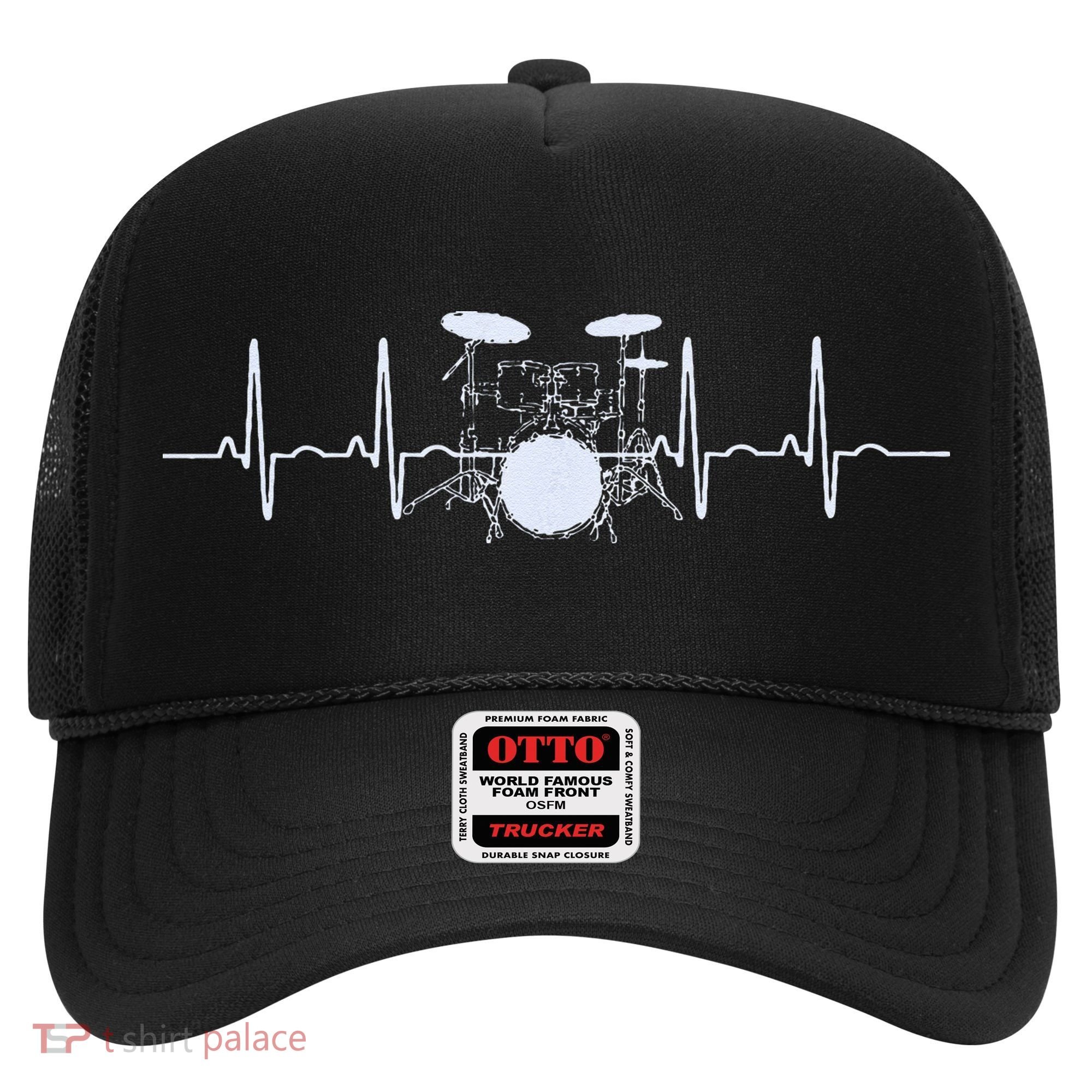 Drum Heartbeat Lifeline Music Lover Gift Drummer Hat