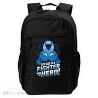 Dad Hero Light Blue Prostate Cancer Awareness Backpack thumb 0