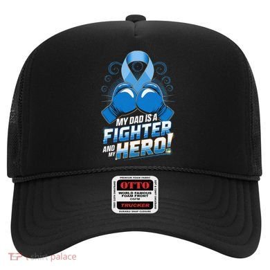 Dad Hero Light Blue Prostate Cancer Awareness Hat