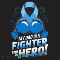 Dad Hero Light Blue Prostate Cancer Awareness Hat thumb 2