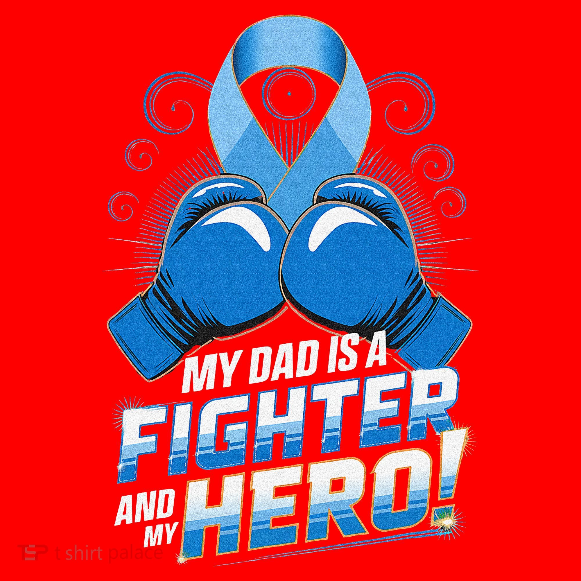 Dad Hero Light Blue Prostate Cancer Awareness Santa Hat