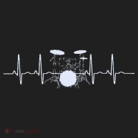 Drum Heartbeat Lifeline Music Lover Gift Drummer Beanie thumb 2