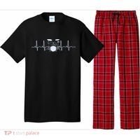 Drum Heartbeat Lifeline Music Lover Gift Drummer Pajama Set thumb 0