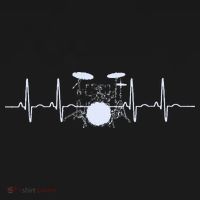 Drum Heartbeat Lifeline Music Lover Gift Drummer Women's Hoodie thumb 2