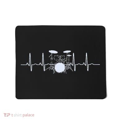 Drum Heartbeat Lifeline Music Lover Gift Drummer Mousepad