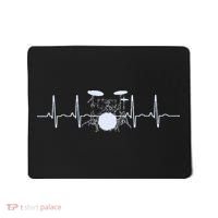 Drum Heartbeat Lifeline Music Lover Gift Drummer Mousepad thumb 0