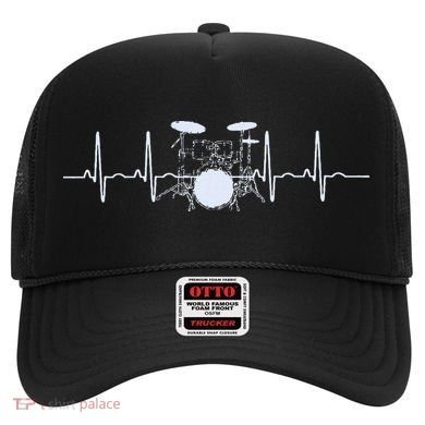 Drum Heartbeat Lifeline Music Lover Gift Drummer Hat