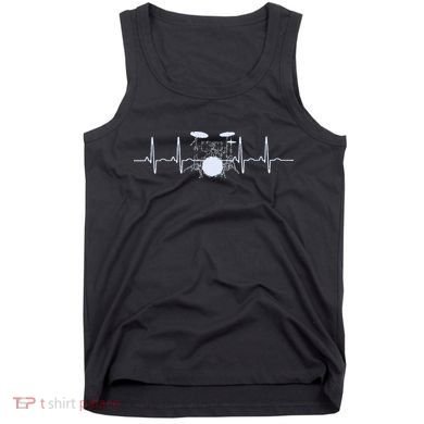 Drum Heartbeat Lifeline Music Lover Gift Drummer Tank Top