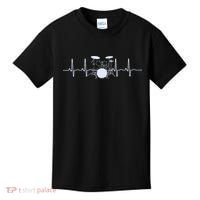 Drum Heartbeat Lifeline Music Lover Gift Drummer Kids T-Shirt thumb 0