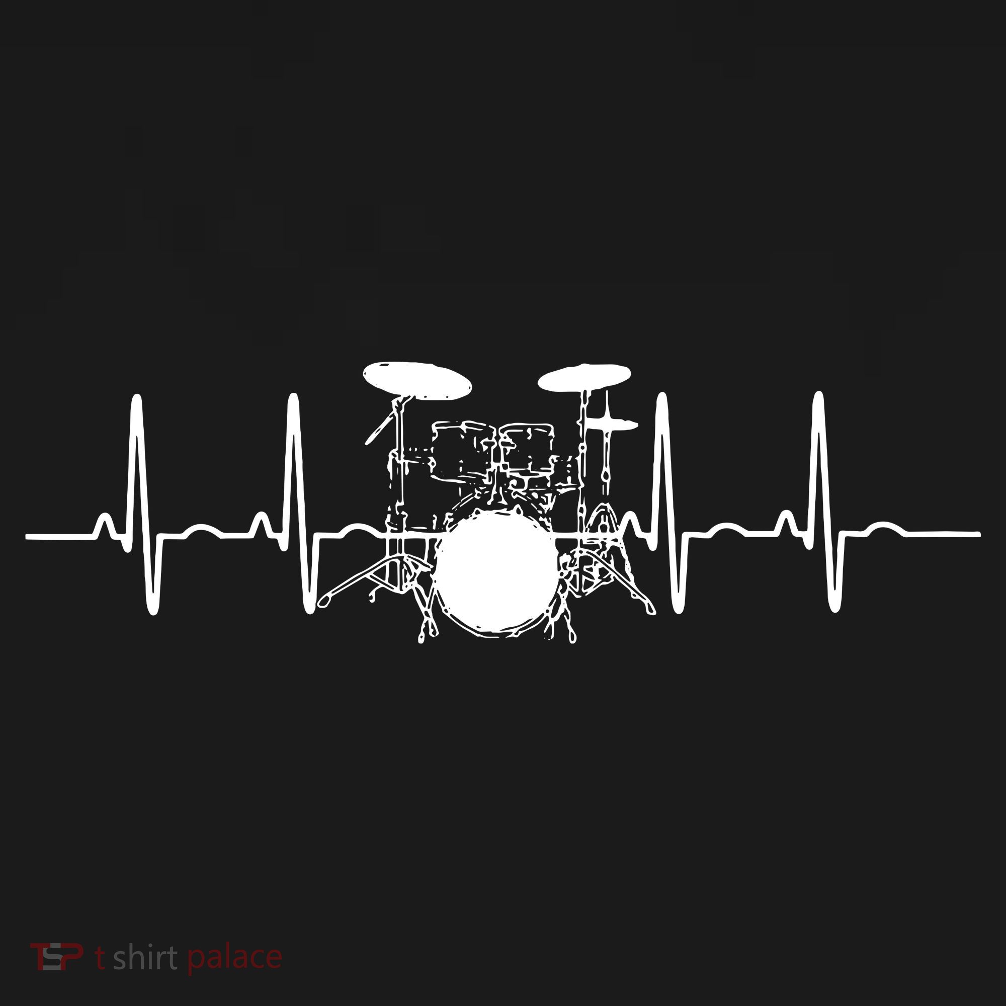 Drum Heartbeat Lifeline Music Lover Gift Drummer Coaster