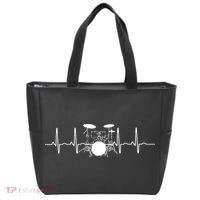 Drum Heartbeat Lifeline Music Lover Gift Drummer Tote Bag thumb 0
