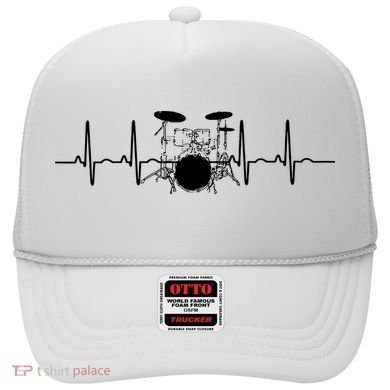 Drum Heartbeat Lifeline Music Lover Gift Drummer Hat