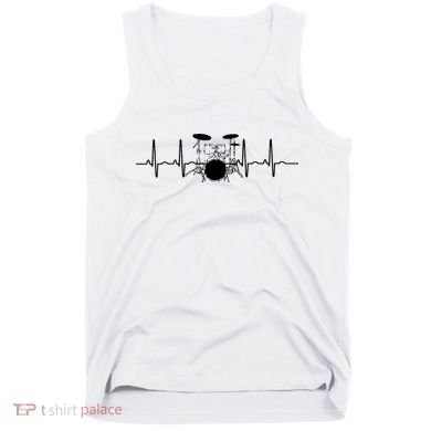 Drum Heartbeat Lifeline Music Lover Gift Drummer Tank Top