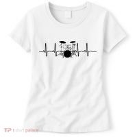 Drum Heartbeat Lifeline Music Lover Gift Drummer Women's T-Shirt thumb 0