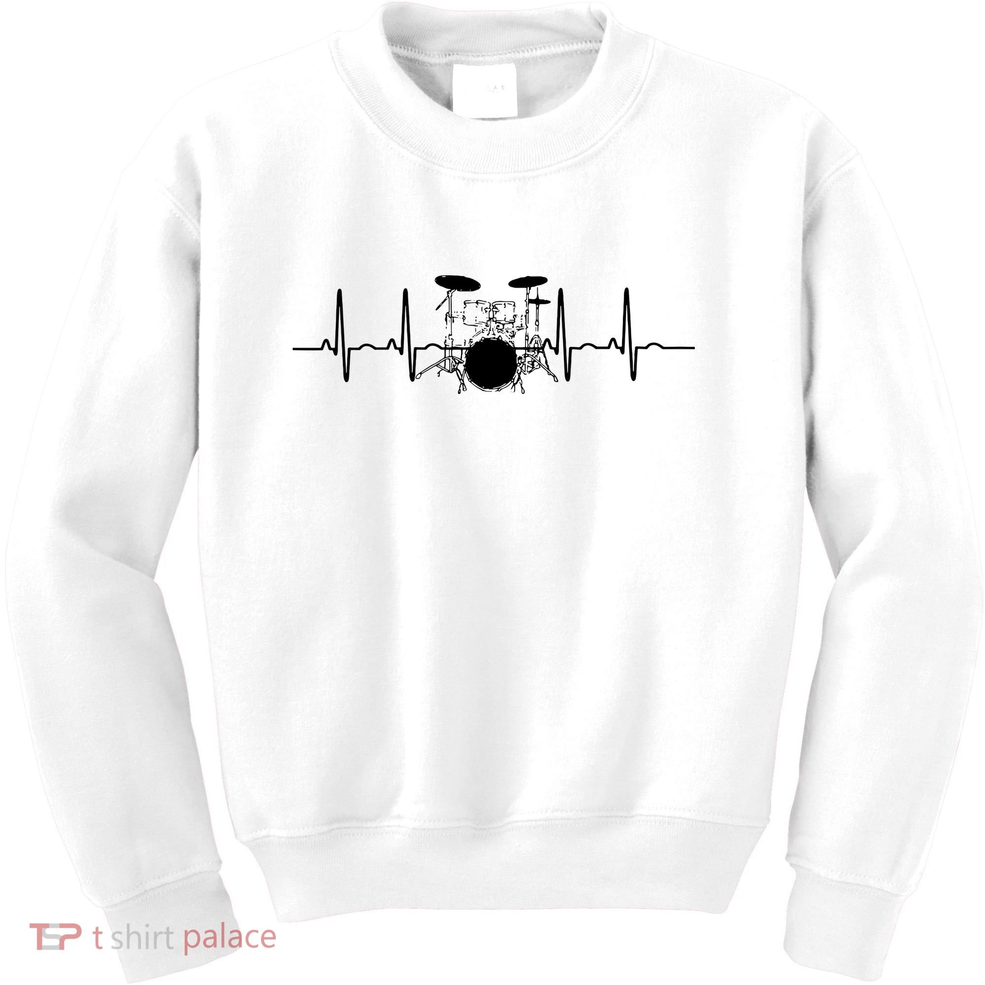 Drum Heartbeat Lifeline Music Lover Gift Drummer Kids Sweatshirt