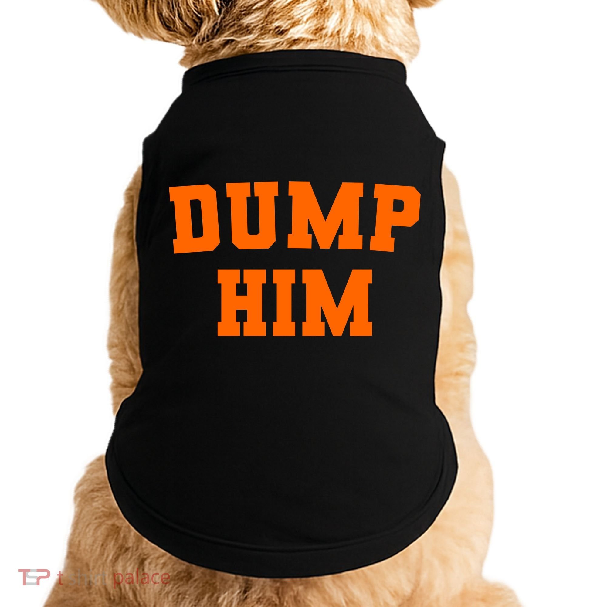 Dump Him Light Blue Orange Meme Iconic Music Doggie Tank