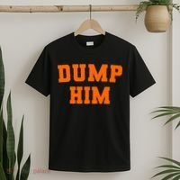 Dump Him Light Blue Orange Meme Iconic Music T-Shirt thumb 2