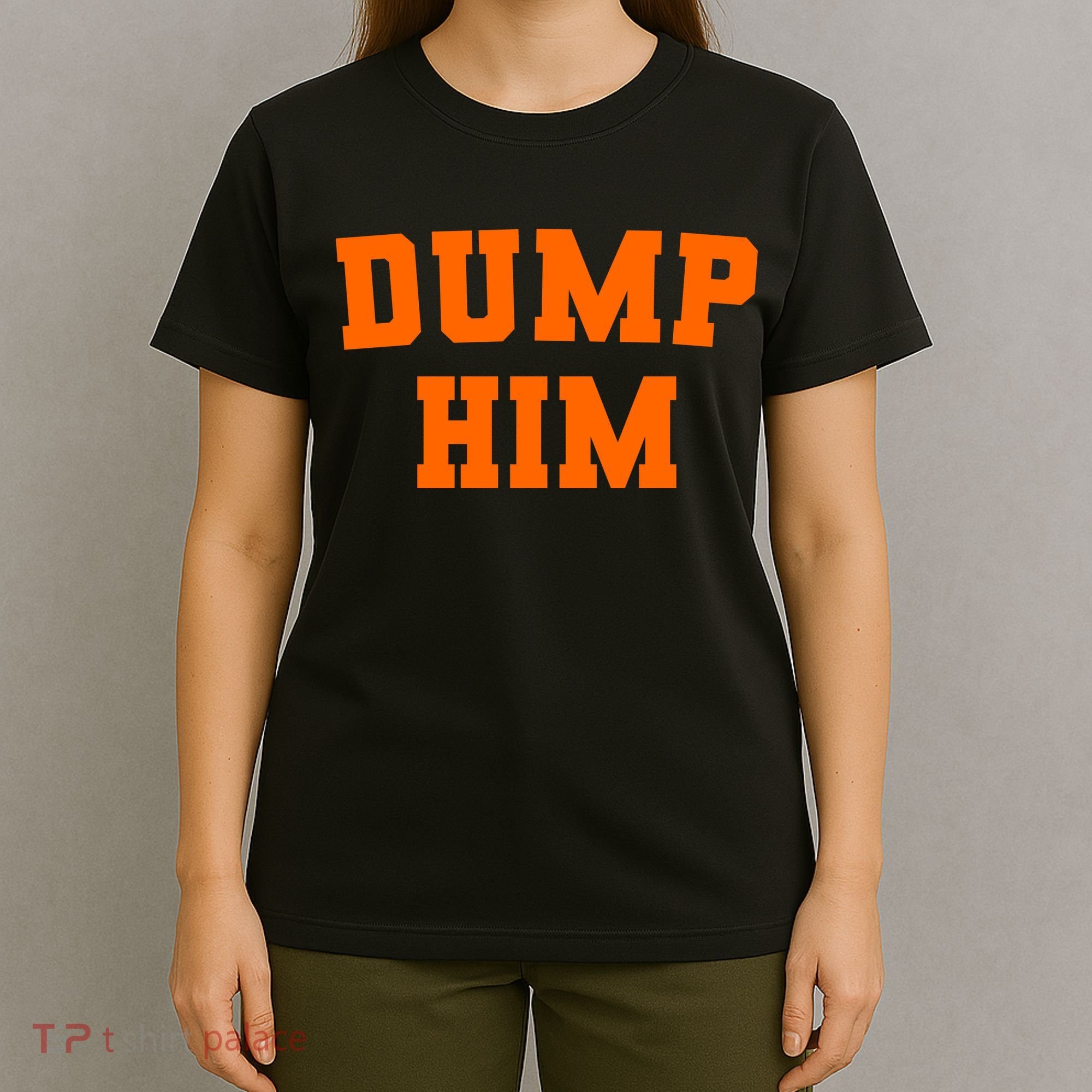 Dump Him Light Blue Orange Meme Iconic Music T-Shirt